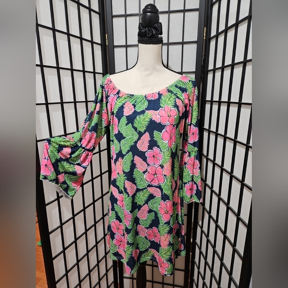 NWT Simply Southern Med Emma Tropical Hibiscus Sundress